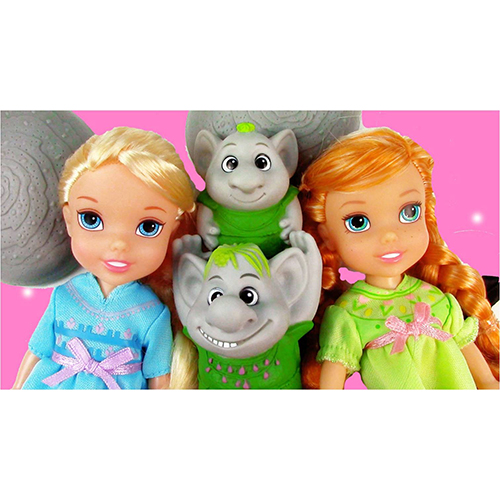 Игровой набор из серии Принцессы Дисней Холодное Сердце - 2 куклы 15 см. и тролли  